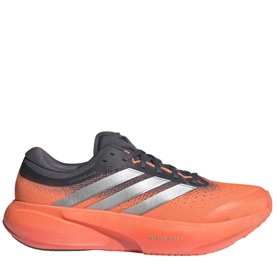 adidas Men's Supernova Rise 3 in Aurora Onix/silver met./Lucid Orange SS26