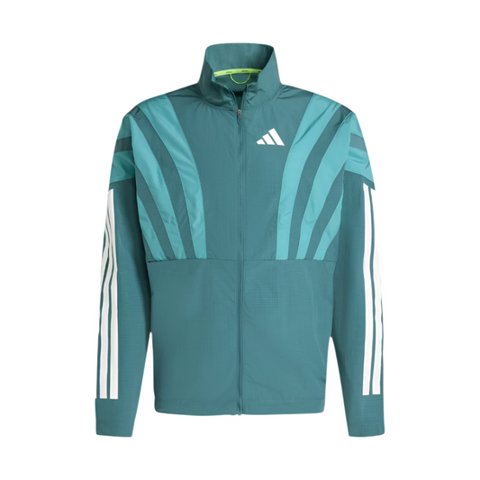 Adidas Men's Adizero Archive Running Jacket in Preloved Teal AW25