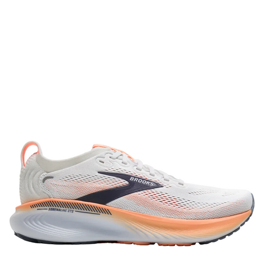 Brooks Women's Adrenaline GTS 25 Running Shoes in Oyster Mushroom/Peach/Grape AW26
