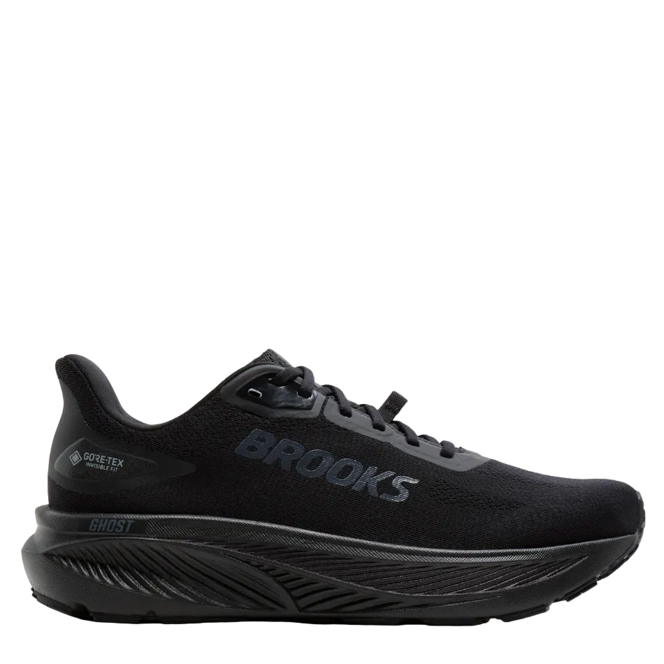 Brooks Men's Ghost 18 GTX Running Shoes in Black/Black/Ebony AW26