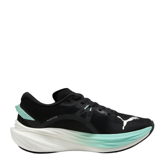 PUMA Women's Deviate NITRO 3 Running Shoes in PUMA Black/Mint Melt AW25