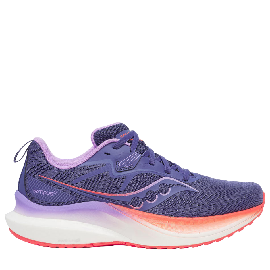 Saucony Women's Tempus 2 Running Shoes in Marine/Crocus - Online Exclusive