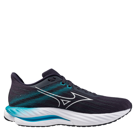 Mizuno Men's Wave Inspire 21 Running Shoes in Odyssey Gray/White/Capri Breeze AW25