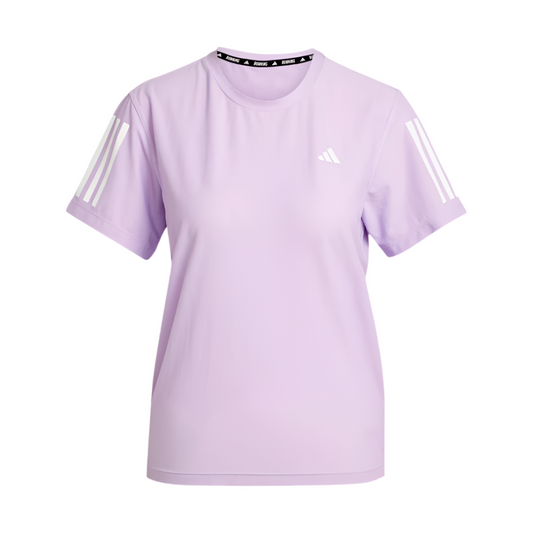 Adidas Women's Own The Run T-Shirt in Powder Plum AW25