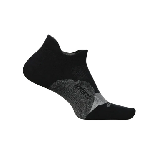 Feetures Unisex Elite Light Cushion No Show Tab Socks in Black AW26