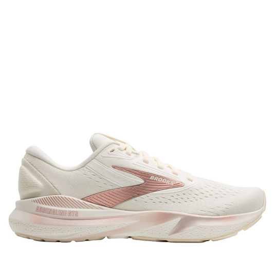 Brooks Women's Adrenaline GTS 24 Running Shoes in Coconut/Rose Gold/White AW25