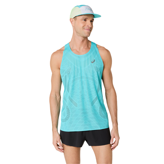 ASICS Men's METARUN SINGLET in Energy Aqua AW26