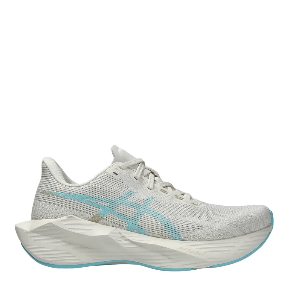 ASICS Women's NOVABLAST 6 Running Shoes in Soft Oat/Energy Aqua AW26