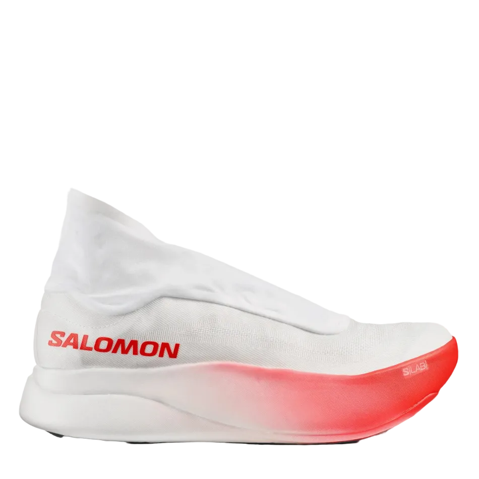 Salomon Unisex S/LAB Phantasm 3 Running Shoes in White/White/Fiery Red SS26