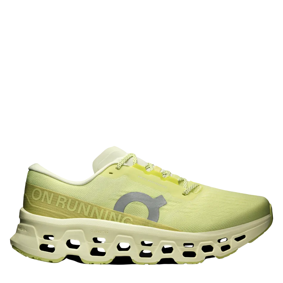 On Women's Cloudmonster 3 Running Shoes in Limelight/Seedling SS26