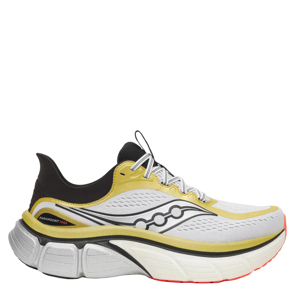 Saucony Men's Paramount Max Running Shoes in Gold/Black AW26