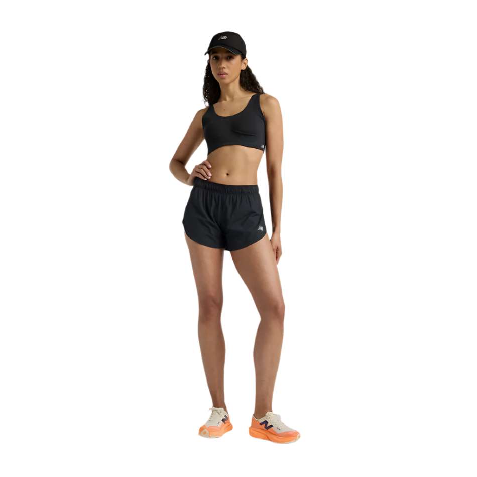 New Balance Women's RC Ultra Light Split Short 3" in Black SS25