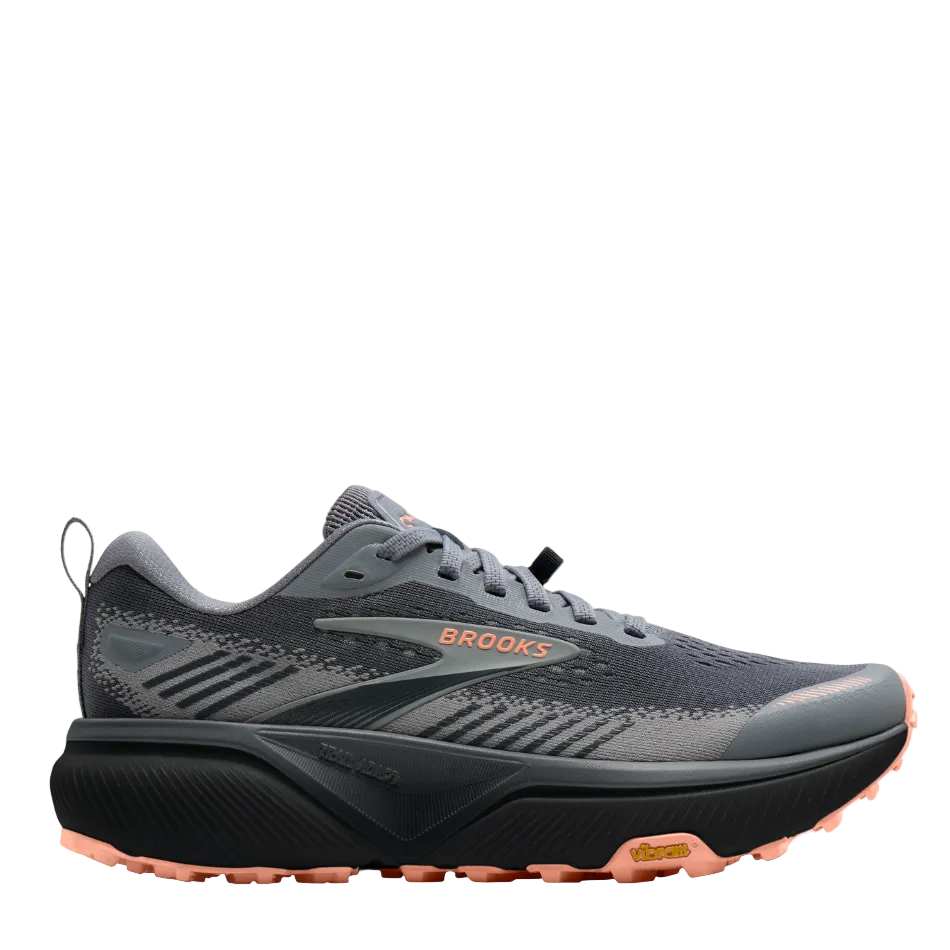 Brooks Women's Cascadia 20 Trail Running Shoes in Grey/Grey/Peach AW26