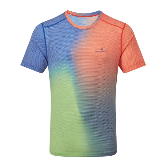 Ronhill Men's Tech Golden Hour Tee in Dark Cobalt Merge SS26