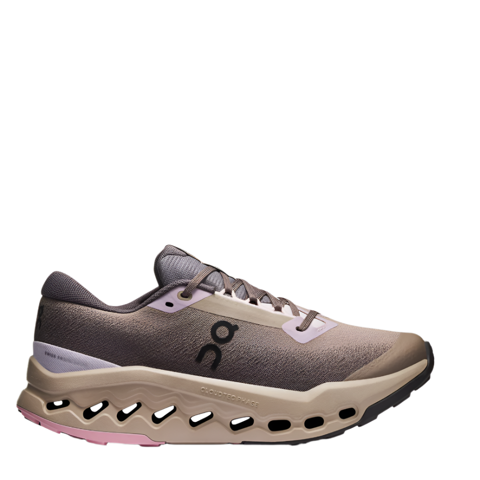 On Women's Cloudsurfer Trail 2 Waterproof Running Shoes in Cinder/Desert AW25