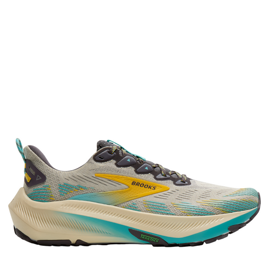 Brooks Men's Ghost Trail Running Shoes in Bleached Sand/Rabbit/Bluefish SS26