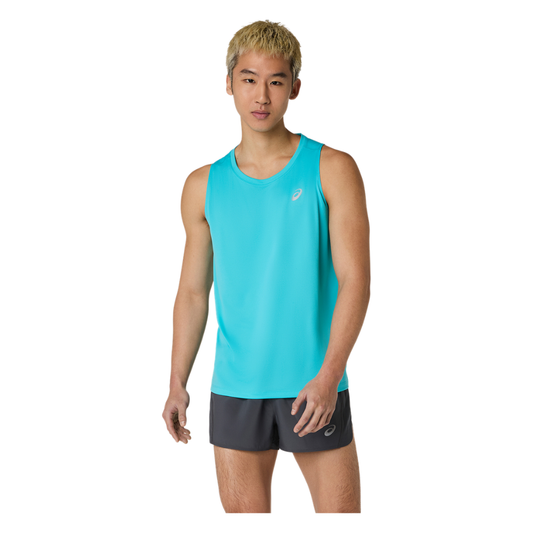 ASICS Men's Core Singlet in Energy Aqua AW26