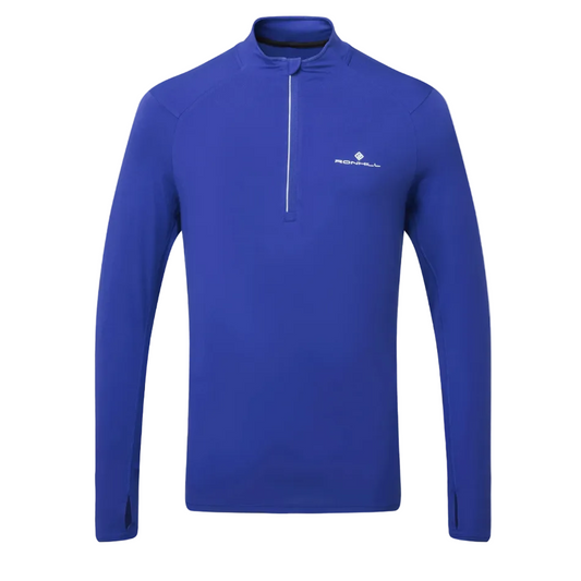 Ronhill Men's Core Thermal 1/2 Zip Top in Dark Cobalt/Bright White SS26