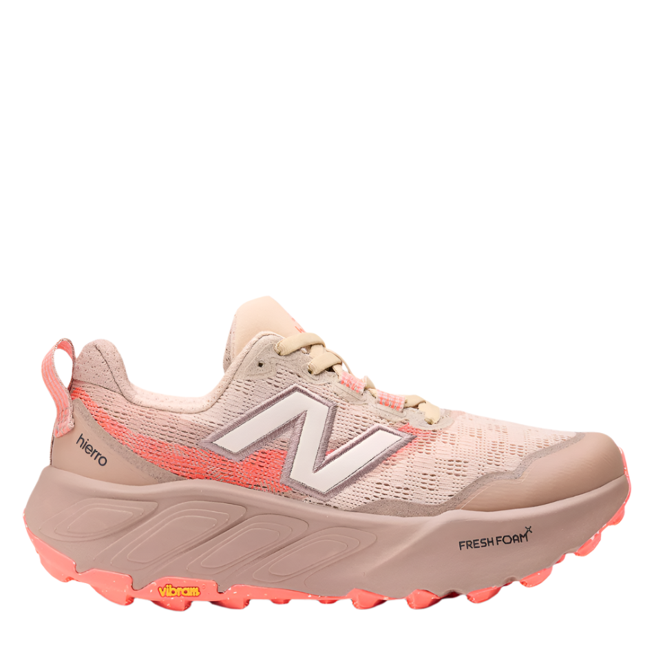 New Balance Women's Hierro v9 Trail Running Shoes in Desert Clay/Earth Shadow/Urgent Red AW25