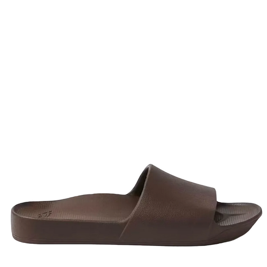 Archies Arch Support Slides in Dark Brown