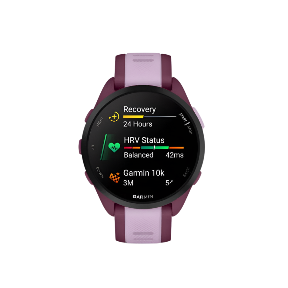 Garmin Unisex Forerunner 165 Music Running Watch in Berry Lilac
