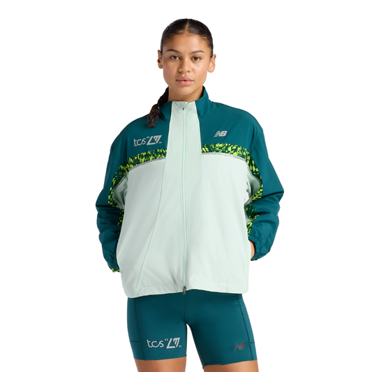 New Balance Women's London Edition Marathon Jacket in Cosmic Jade SS26