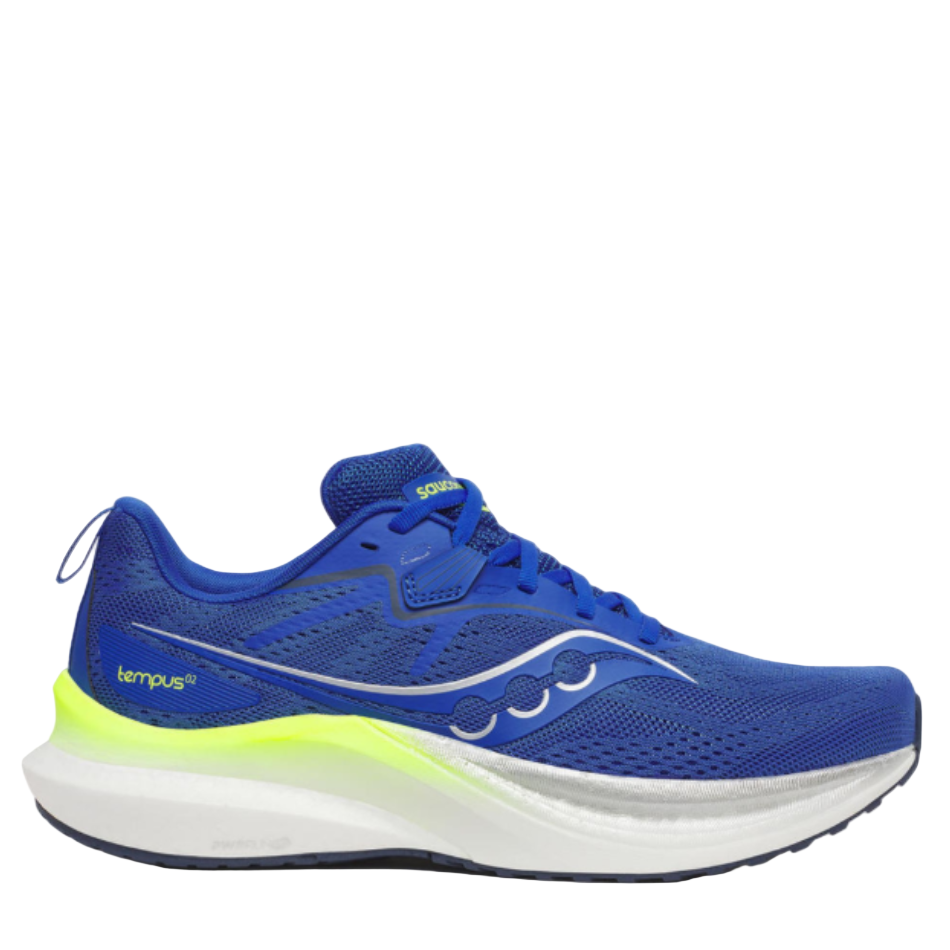 Saucony Men's Tempus 2 Running Shoes in Lapis/White - Online Exclusive