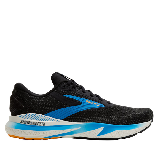Brooks Men's Adrenaline GTS 24 Running Shoes in Black/Ebony/Cloissonne AW25