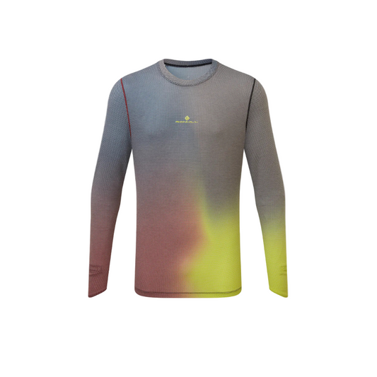 Ronhill Tech Golden Hour Long Sleeved Tee in Acid Merge AW25