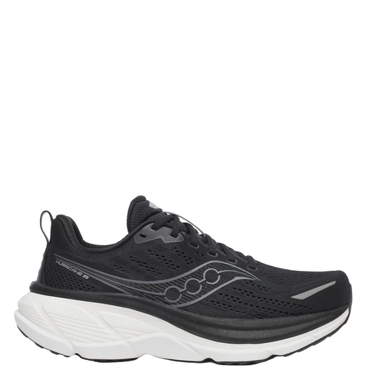 Saucony Men's Hurricane 25 Running Shoes in Black/White - Online Exclusive