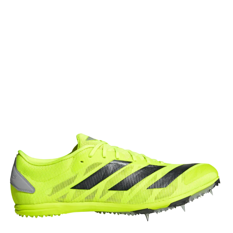 adidas Unisex Adizero Cross Country Running Spikes in Lucid Lemon/Core Black/Halo Silver AW26