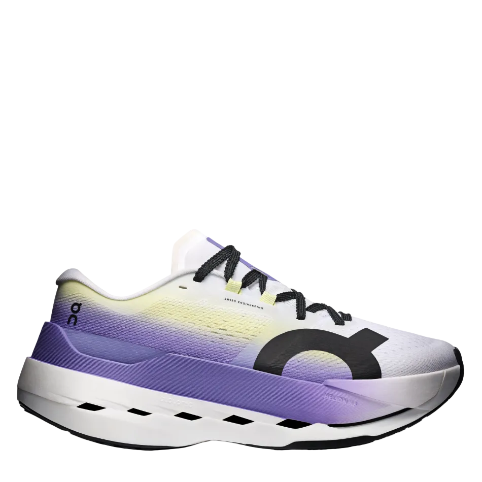 On Women's Cloudboom Max Running Shoes in White/Juniper SS26