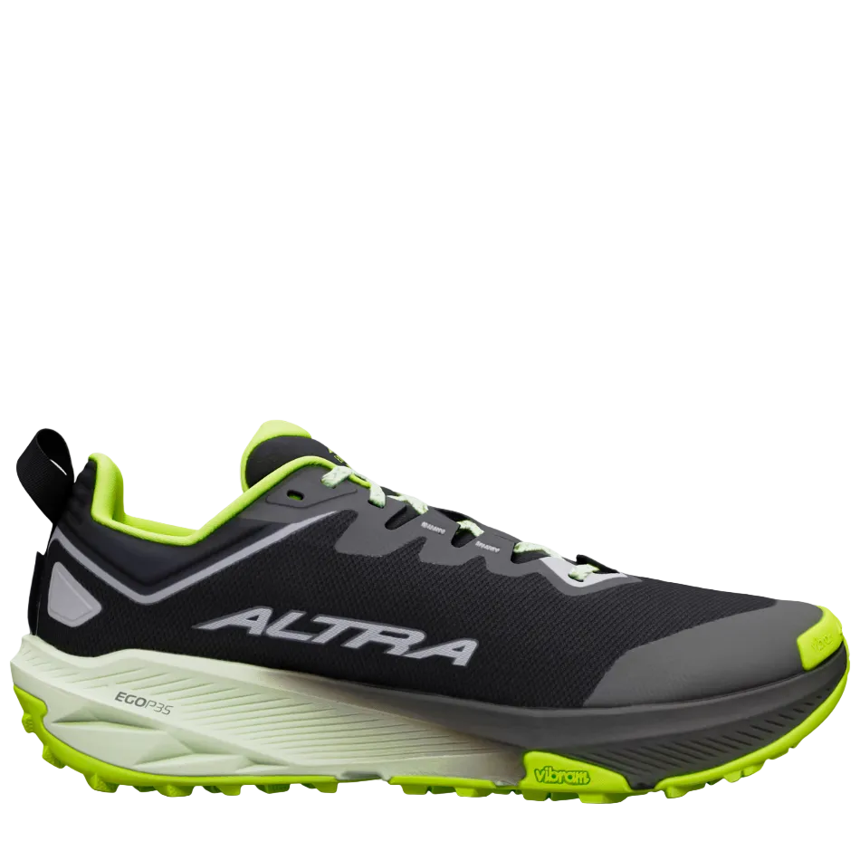 Altra Men's Experience Wild 3+ Trail Running Shoes in Black/Silver/Acid Lime AW26