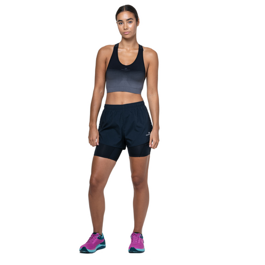 Ronhill Women's Core Twin Short in All Black AW25