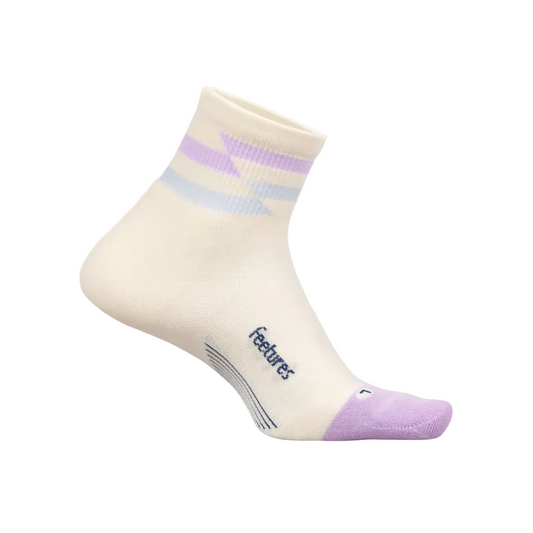 Feetures Unisex Elite Max Cushion Quarter Socks in Soft Track AW26