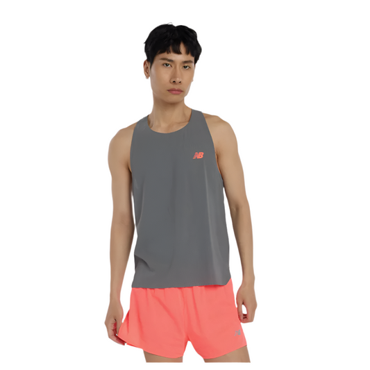 New Balance Men's Race Day Ultralight Singlet in Urgent Red AW25