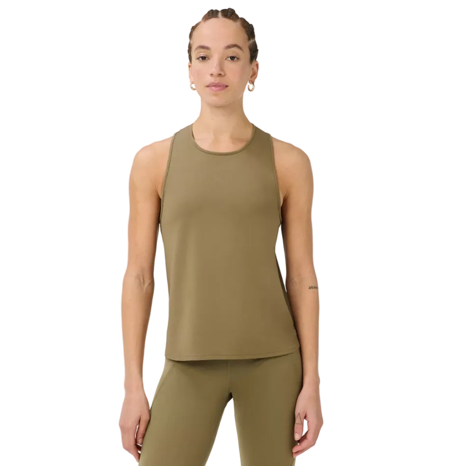 Sweaty Betty Runner's High Vest in Khaki Brown AW26