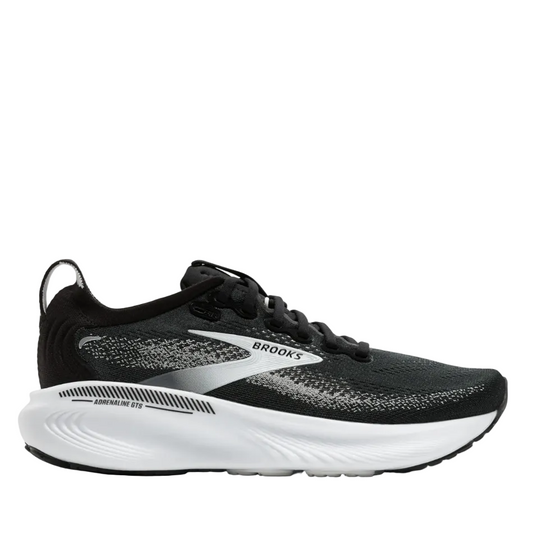 Brooks Men's Adrenaline GTS 25 Running Shoes in Black/Grey/White AW26