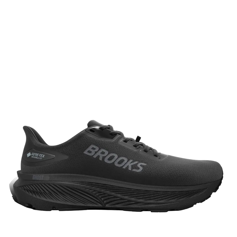 Brooks Women's Ghost 18 GTX Running Shoes in Black/Black/Ebony AW26