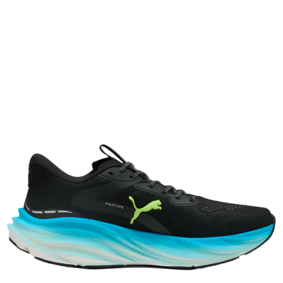 PUMA Men's Magnify NITRO 3 Running Shoes in PUMA Black/Speed Blue AW25