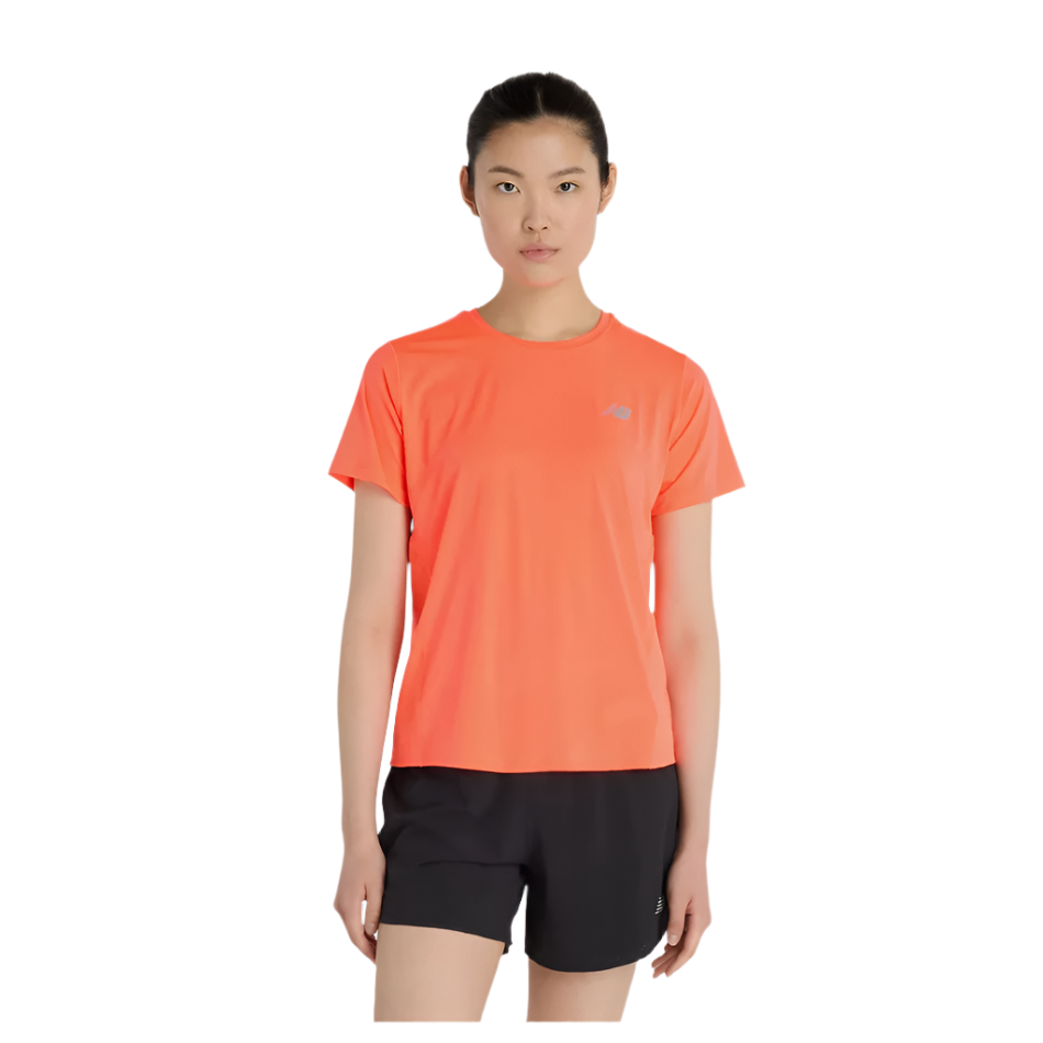 New Balance Women's Race Day T-Shirt in Urgent Red AW25