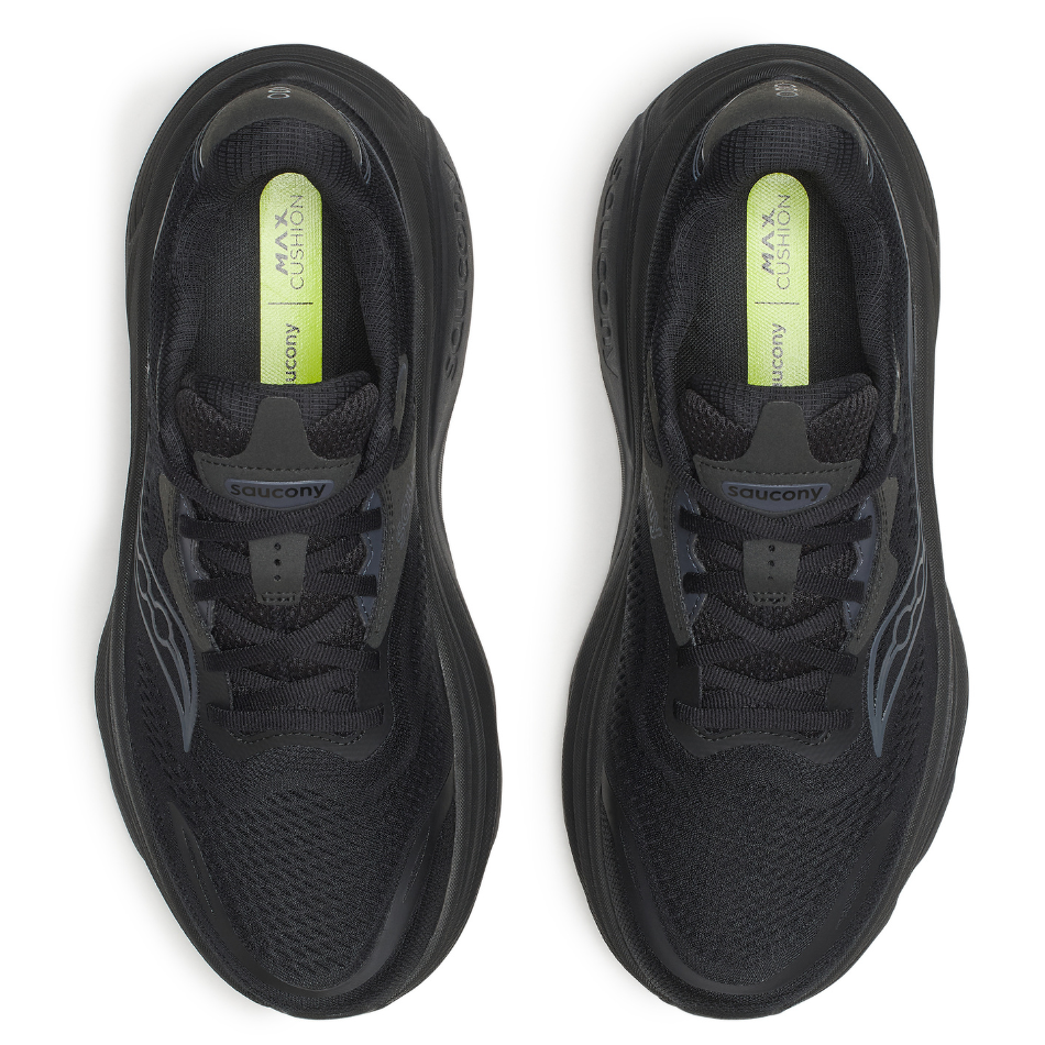 Saucony Men's Hurricane 26 Running Shoes in Triple Black AW26