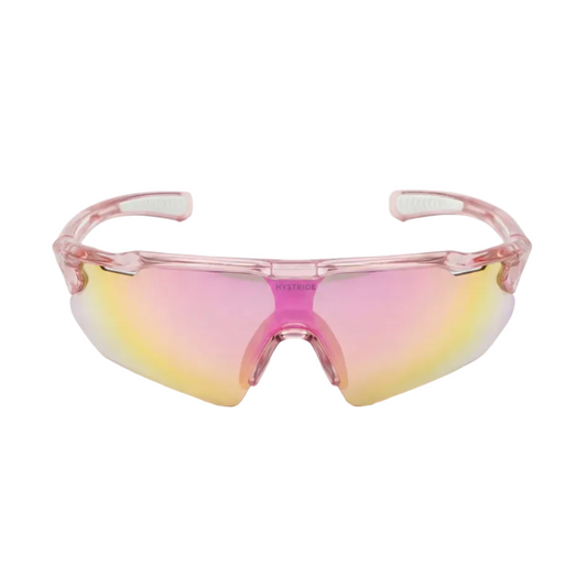 Hystride Unisex Speed Pro Sunglasses in Clear Pink