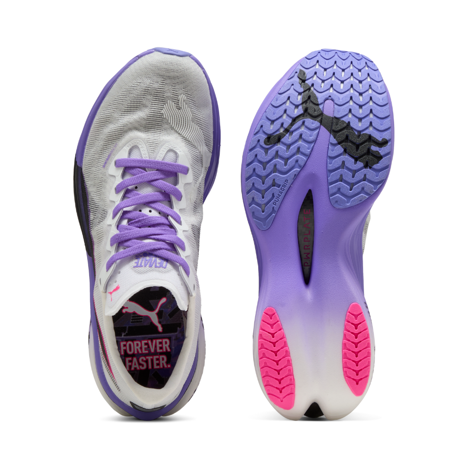 PUMA Women's Deviate NITRO Elite 3 DIGITOKYO Running Shoes in PUMA White/Dark Amethyst AW25
