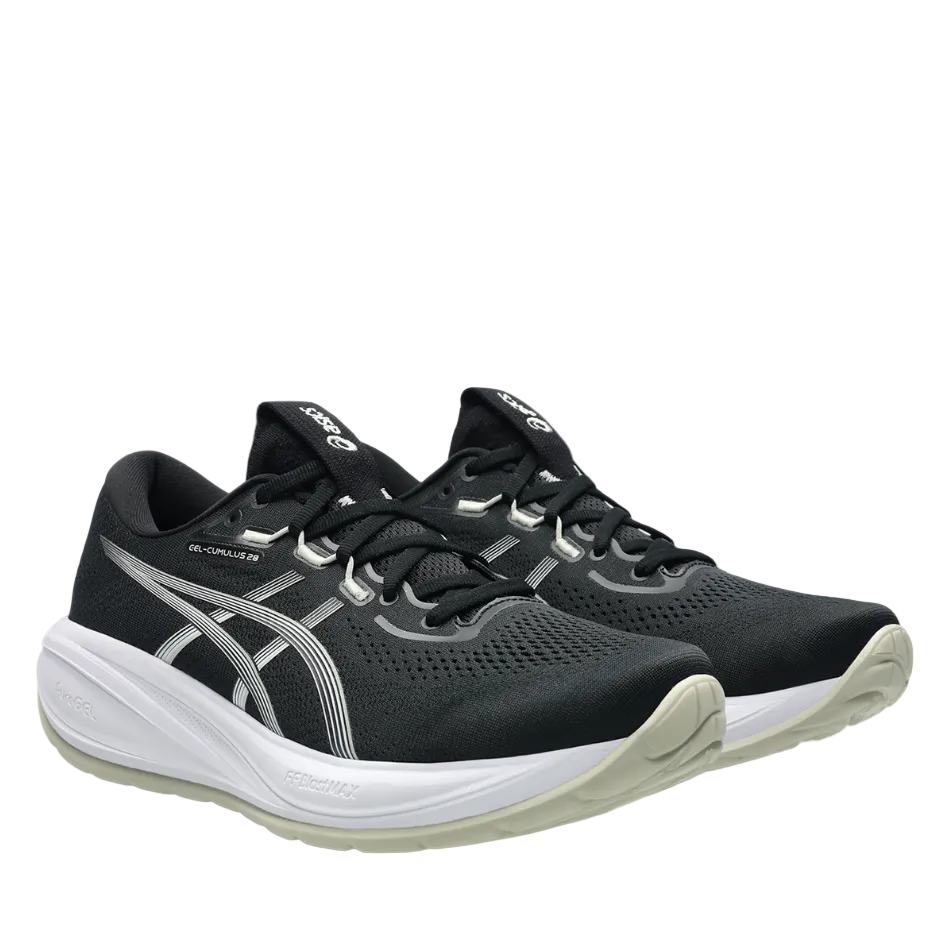 ASICS Men's CEL-CUMULUS 28 Running Shoes in Black/White AW26