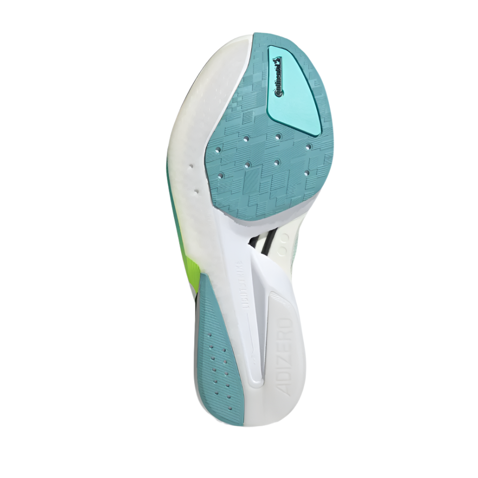 Adidas Women's Boston 13 Running Shoes in Semi Flash Aqua/Zero Metalic/Lucid Lemon AW25