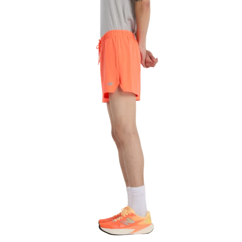 New Balance Men's RC Short 5" in Tangerine Heat SS26