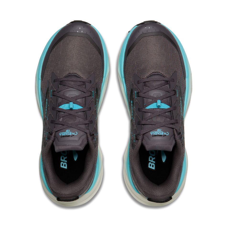 Brooks Women's Cascadia 19 Trail Running Shoes in Rabbit/Black/Bluefish SS26