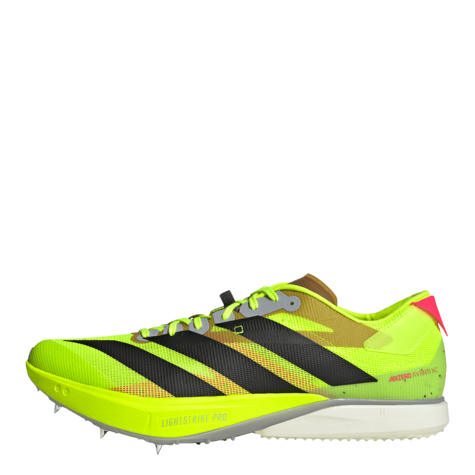 adidas Adizero Avanti XC Running Spikes in Lucid Lemon/Black AW25