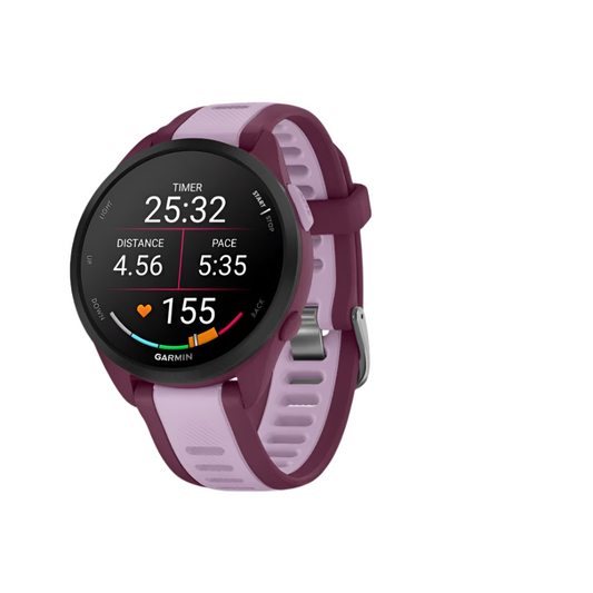 Garmin Unisex Forerunner 165 Music Running Watch in Berry Lilac